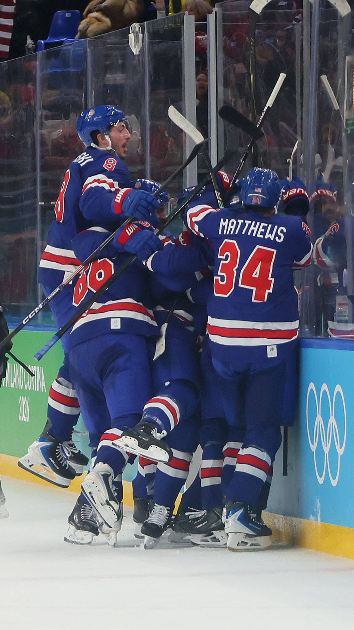 U.S. tops Sweden in men’s hockey quarterfinal in overtime