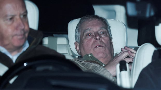 Andrew Mountbatten-Windsor photographed leaving police station in the back of a car after his arrest