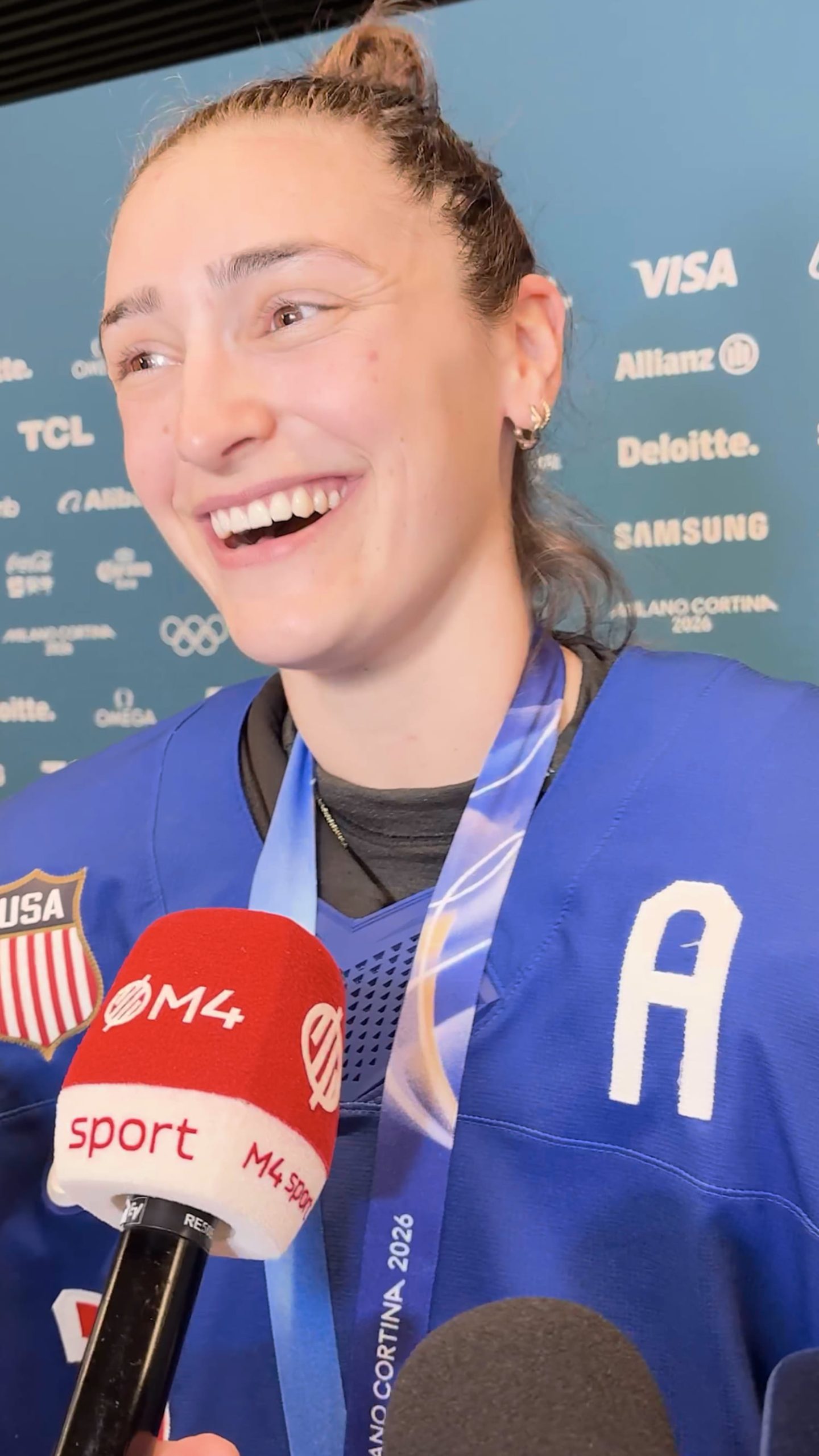 U.S. women’s hockey celebrates gold medal win