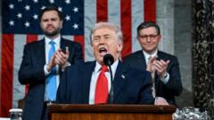 Trump’s theatrical State of the Union address offers little hint of any change in course
