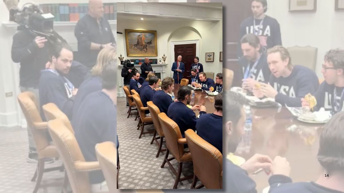 Did Trump feed US Olympic men’s hockey team McDonald’s at White House?