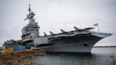 Drone jammed near French aircraft carrier was probably Russian, says Sweden