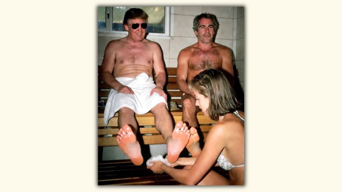 Don’t fall for alleged image of Trump and Epstein getting feet washed by girl