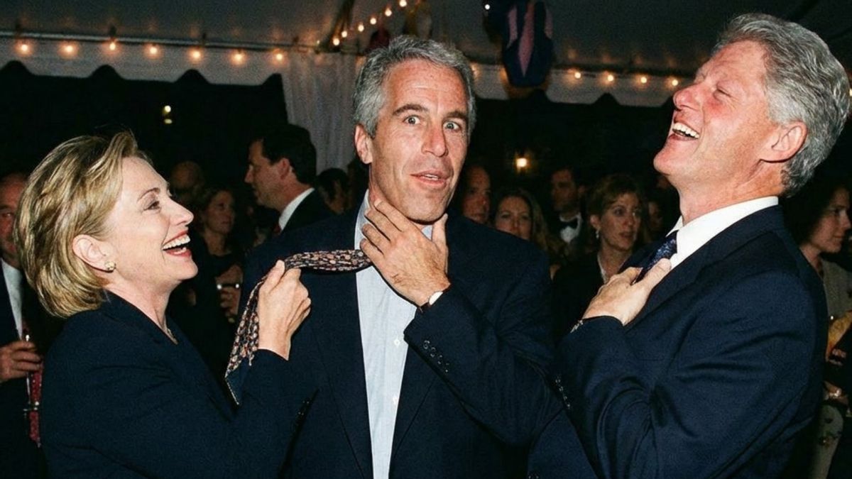 Fake photo of Epstein and Clintons spreads online