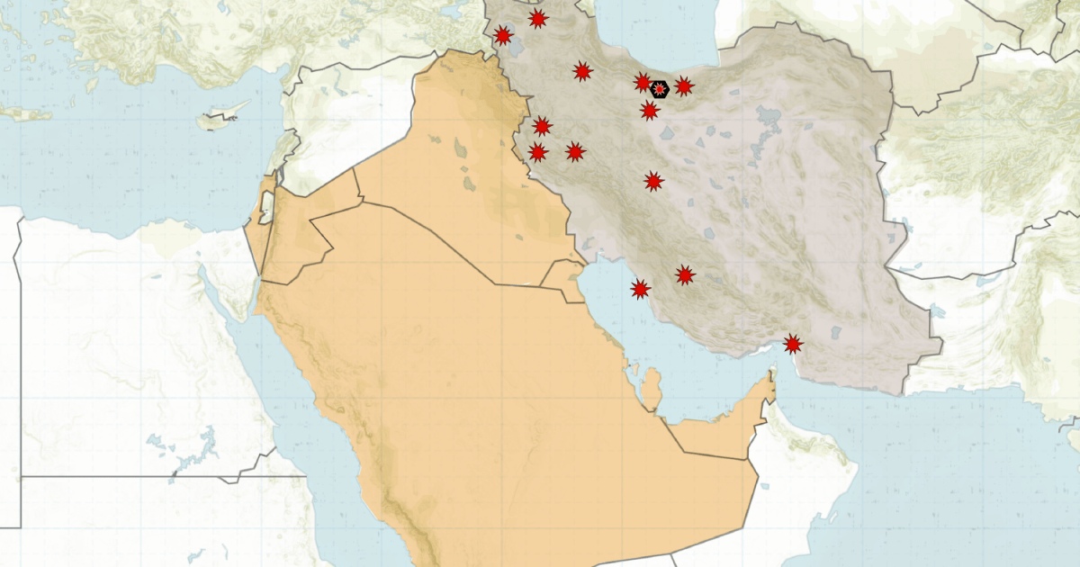 Mapping US and Israeli attacks on Iran and Tehran’s retaliatory strikes