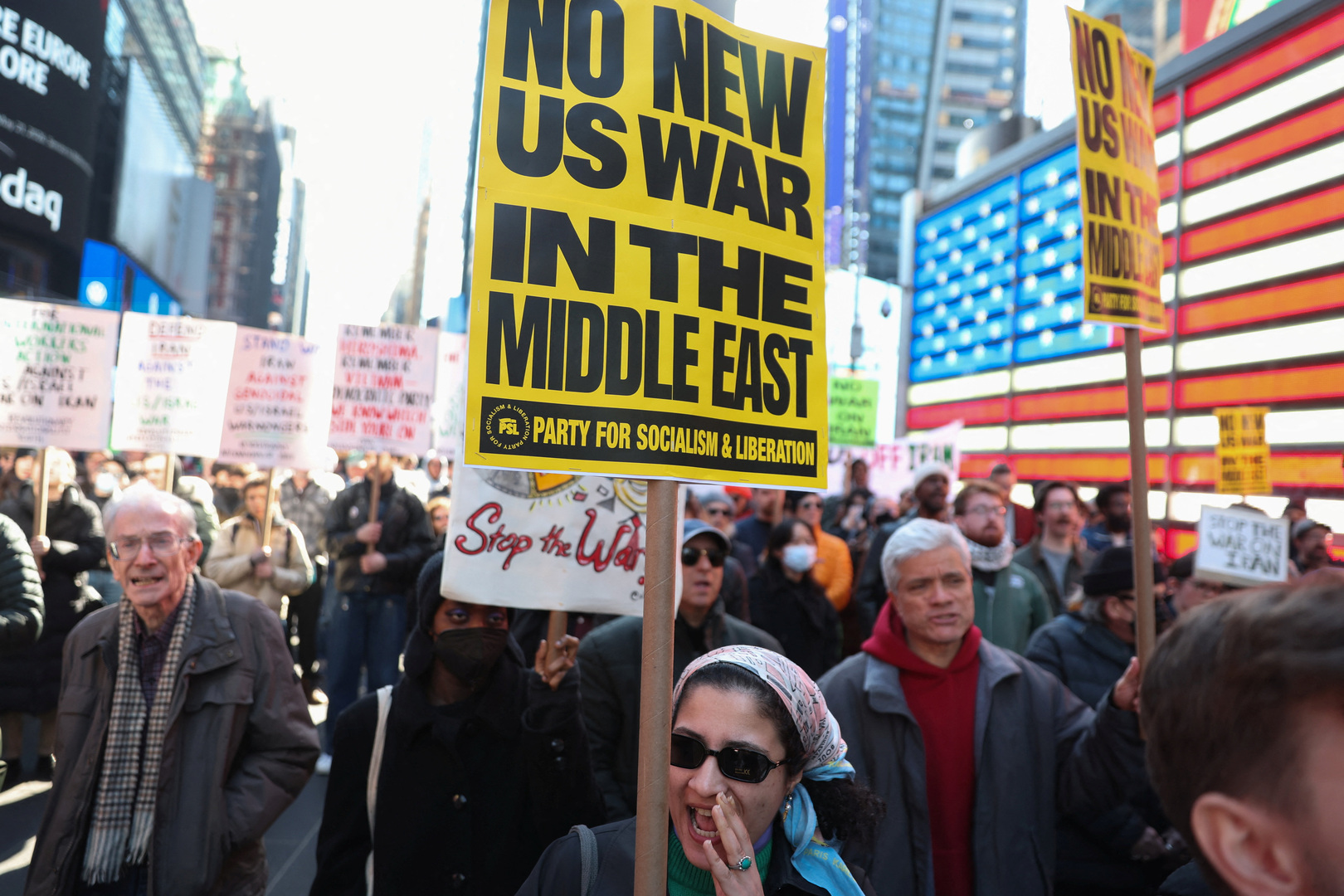 New Yorkers protest US strikes on Iran
