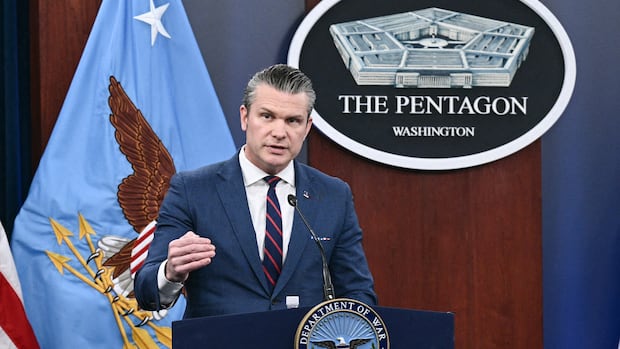 Hegseth says no ‘endless war’ but also offers no time frame as conflict in Middle East widens