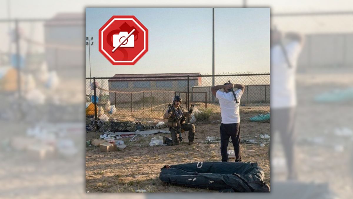 Fake image of man in Kuwait confronting crashed US fighter pilot spreads after jets shot down