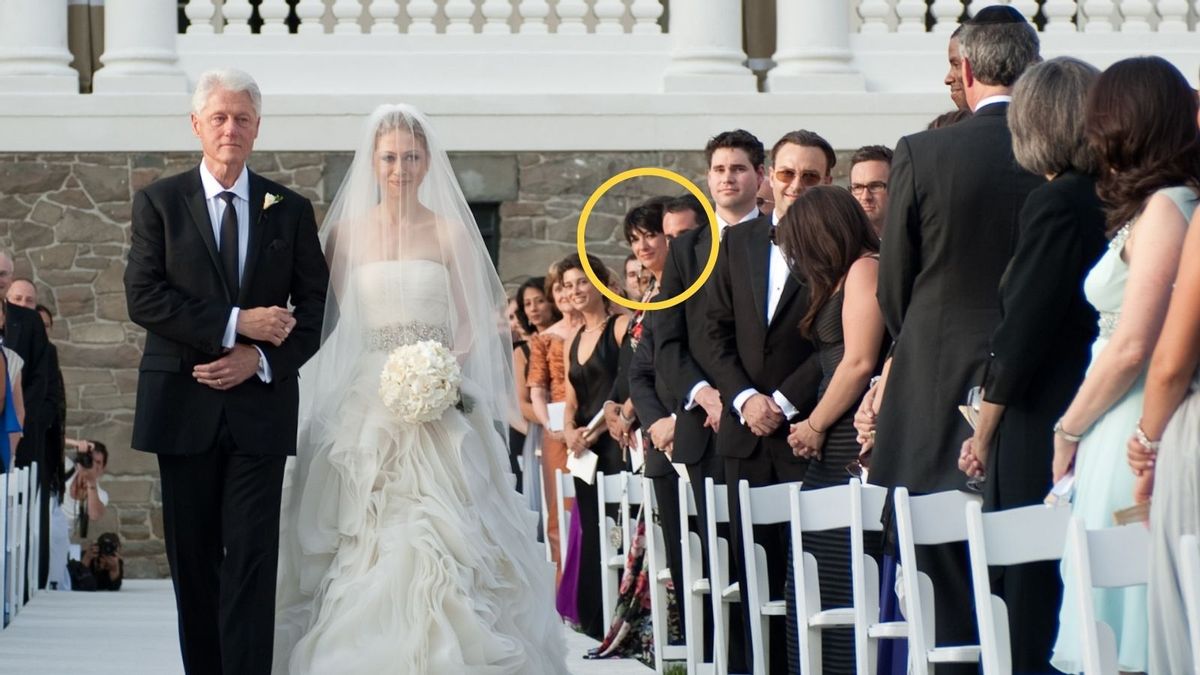 Does this photo show Ghislaine Maxwell at Chelsea Clinton’s wedding?