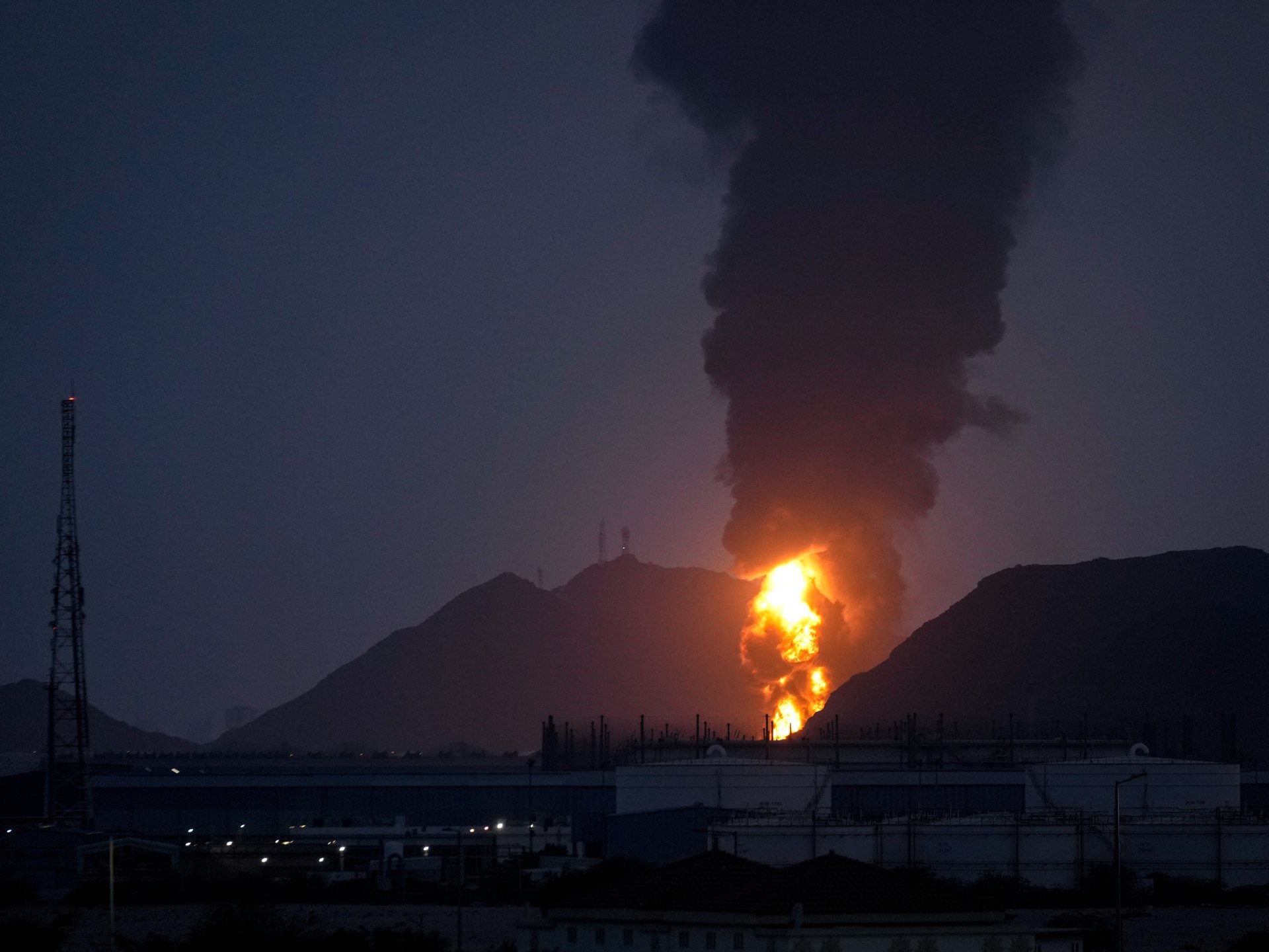 UAE tennis tournament suspended after drone interception sparks fire