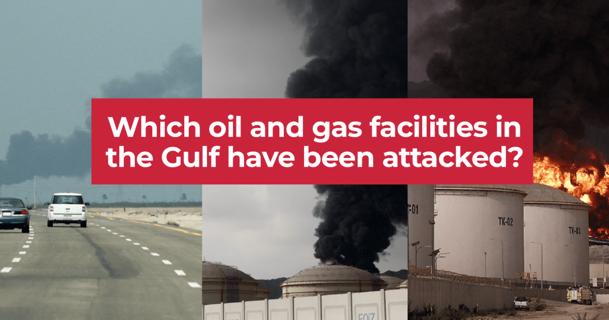 Which oil and gas facilities in the Gulf have been attacked?
