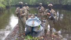 Ecuadorean troops find 35m-long ‘narco-sub’ hidden in nature reserve
