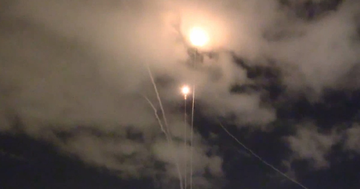 Iranian missiles over Tel Aviv prompt sirens, interceptor launches