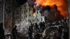 Russian strike on Kharkiv apartment block kills ten