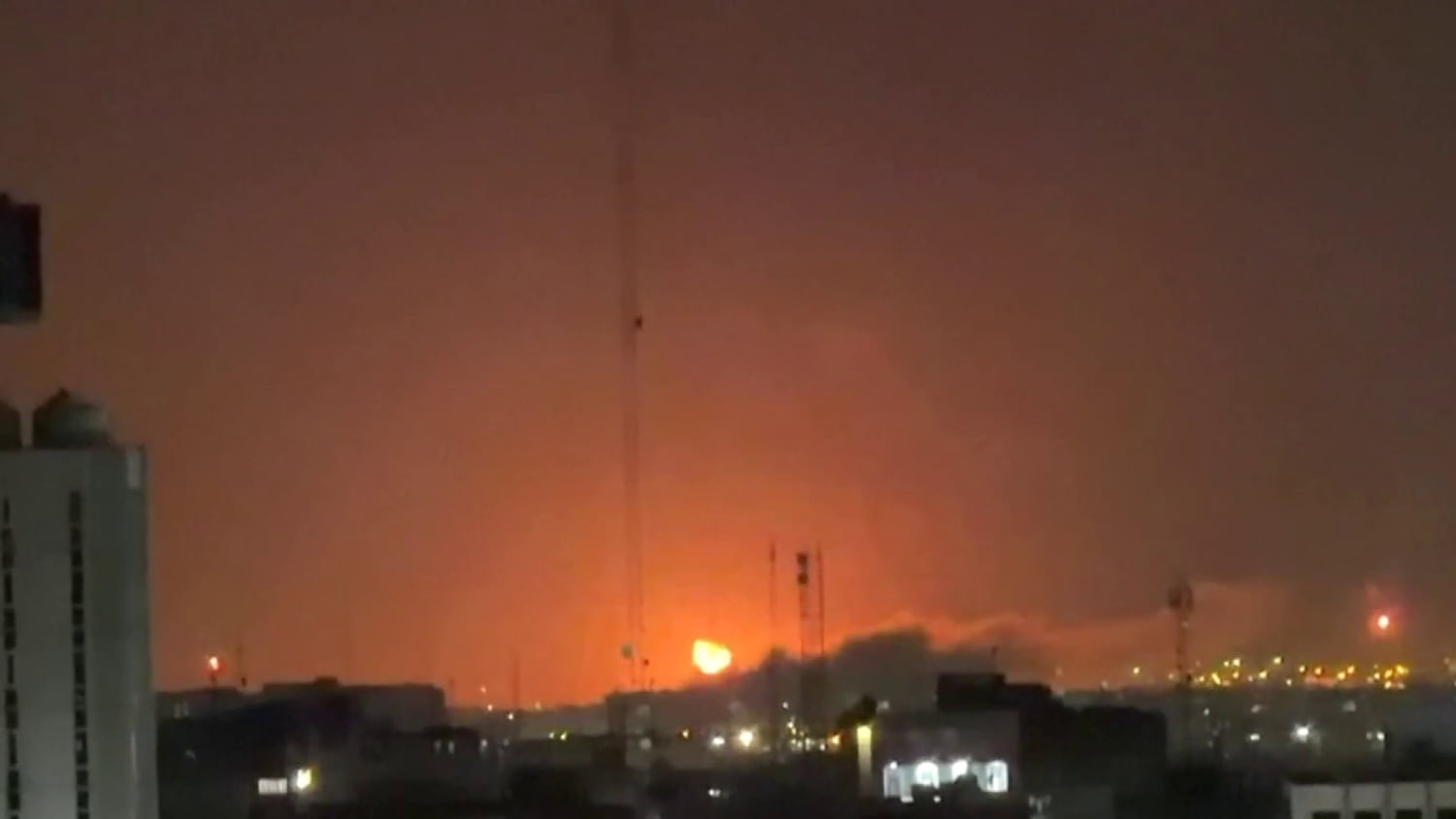 Skies above Tehran ‘turning orange’ amid U.S. strikes