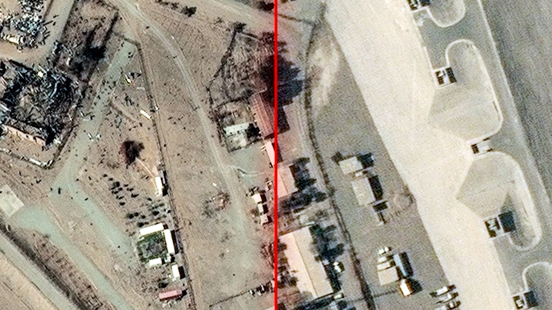 Video: Satellite images reveal damage to several Iranian military bases