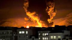 Watch: Huge flames in Tehran after air strikes on oil depots