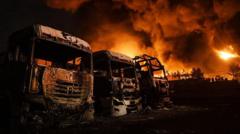 Stock markets slump as oil prices surge over Strait of Hormuz fears