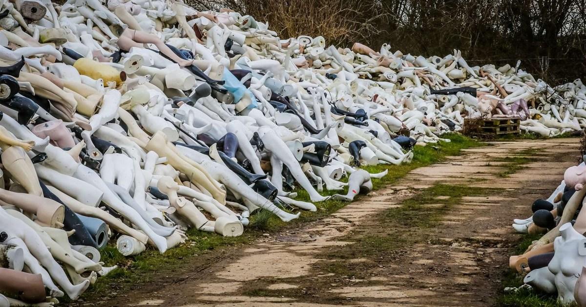 Inside the mannequin graveyard: Creepy former RAF base which is home to 15,000 figures