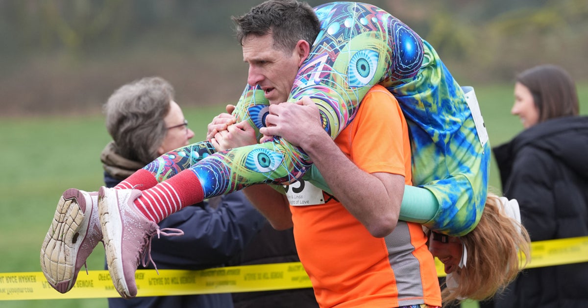 Finnish Pair Wins Big In Annual ‘Wife-Carrying’ Contest In England