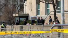 Canada police investigate after shots fired at US consulate in Toronto