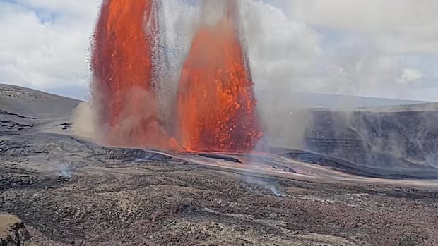 Hawaii’s Kilauea volcano sends fiery lava 400 metres into the air