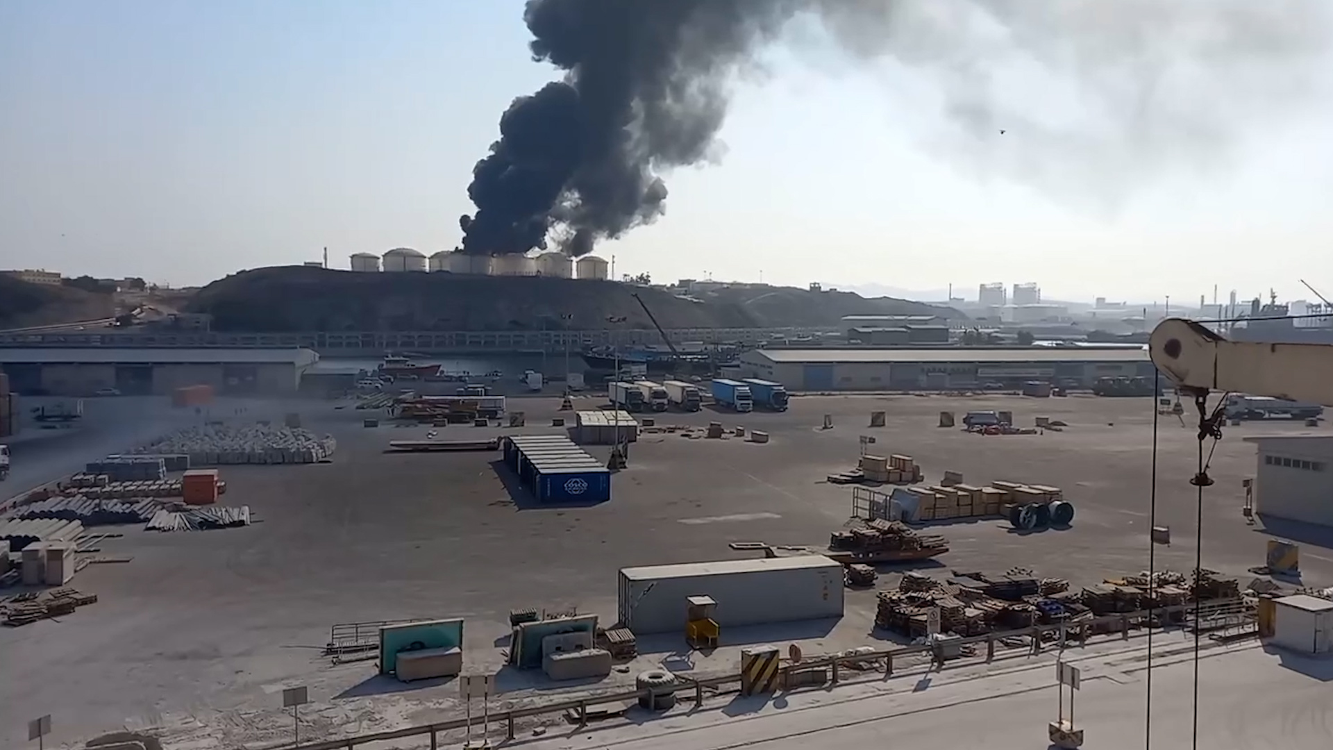 Oil facilities in Oman’s Salalah port ablaze after drone strikes