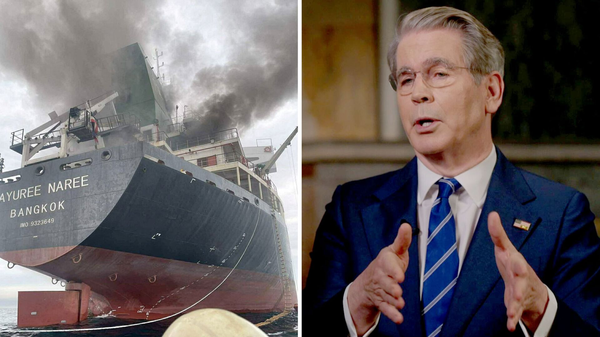 Oil tankers to be escorted through Strait of Hormuz, US treasury secretary tells Sky News