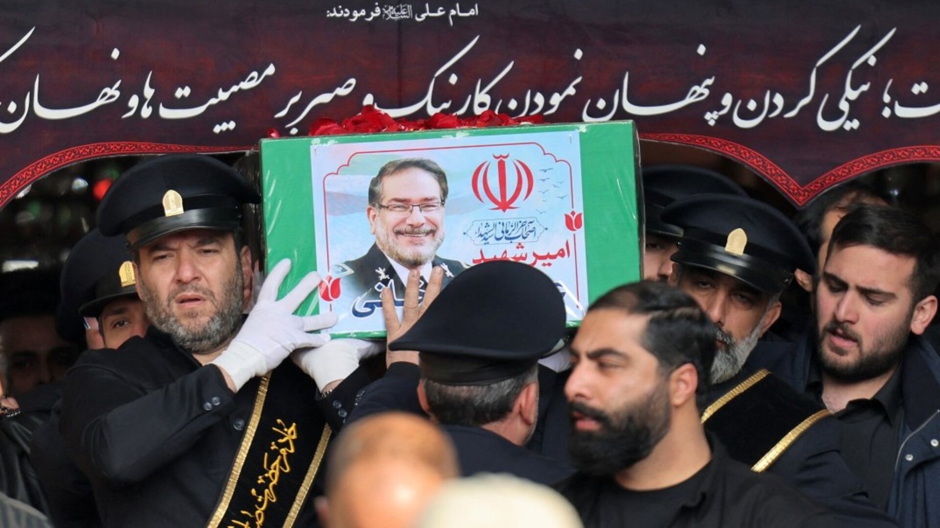 Funeral procession for influential Iranian defence chief