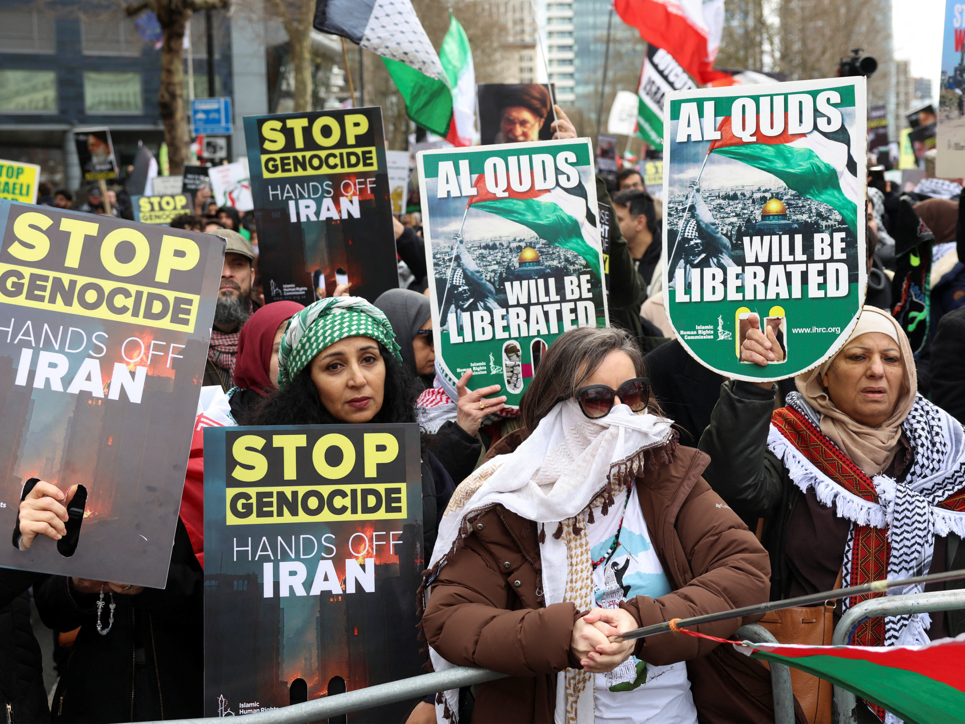 Large protest held in London against US-Israeli war on Iran
