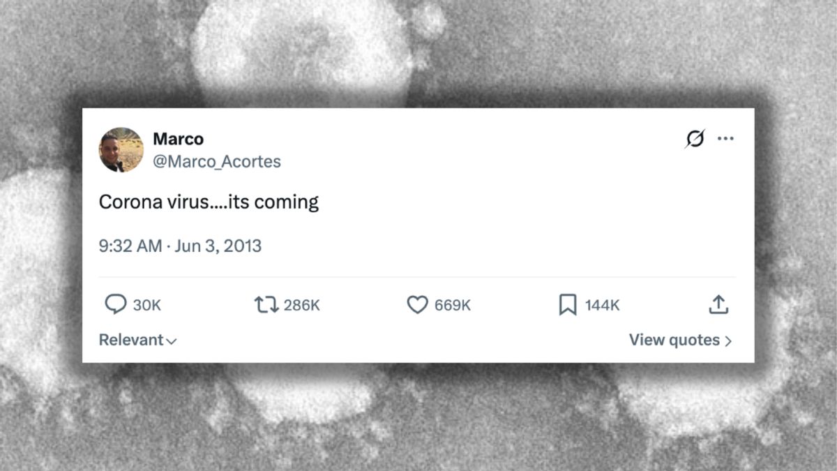 Why 2013 coronavirus warning on X likely wasn’t the prophecy people claim it is