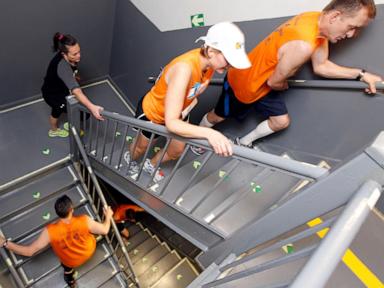 Stair climbers love the exercise, even if security acts like they’re up to something