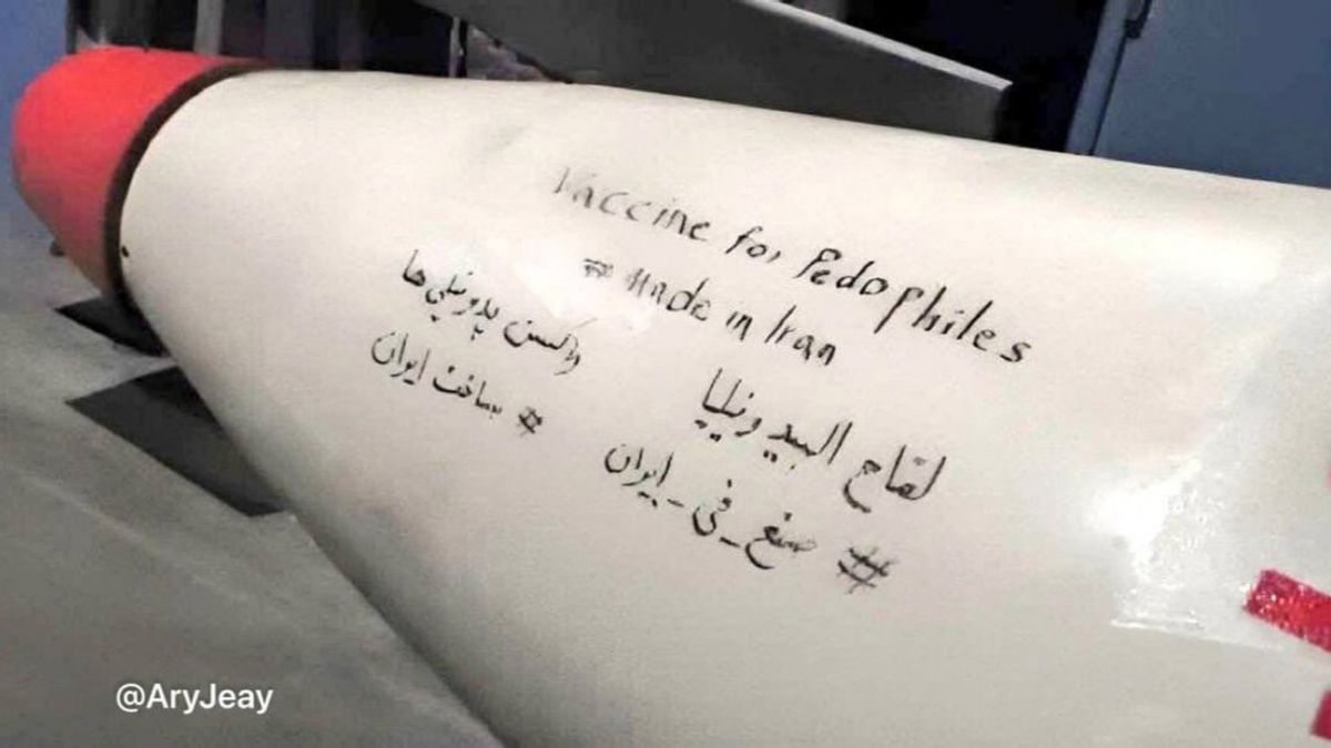 Inspecting claim ‘vaccine for pedophiles’ was written on Iranian missile