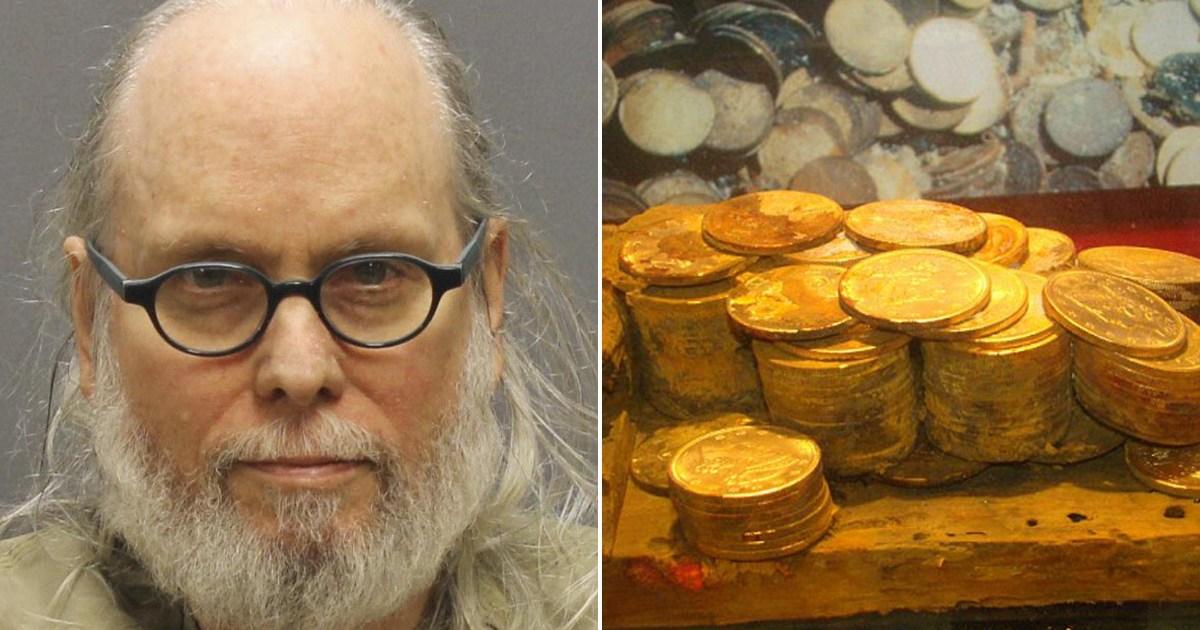 Treasure hunter who never revealed where he hid 500 gold coins released from jail