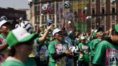 Mexico City breaks Guinness Record with giant football training session
