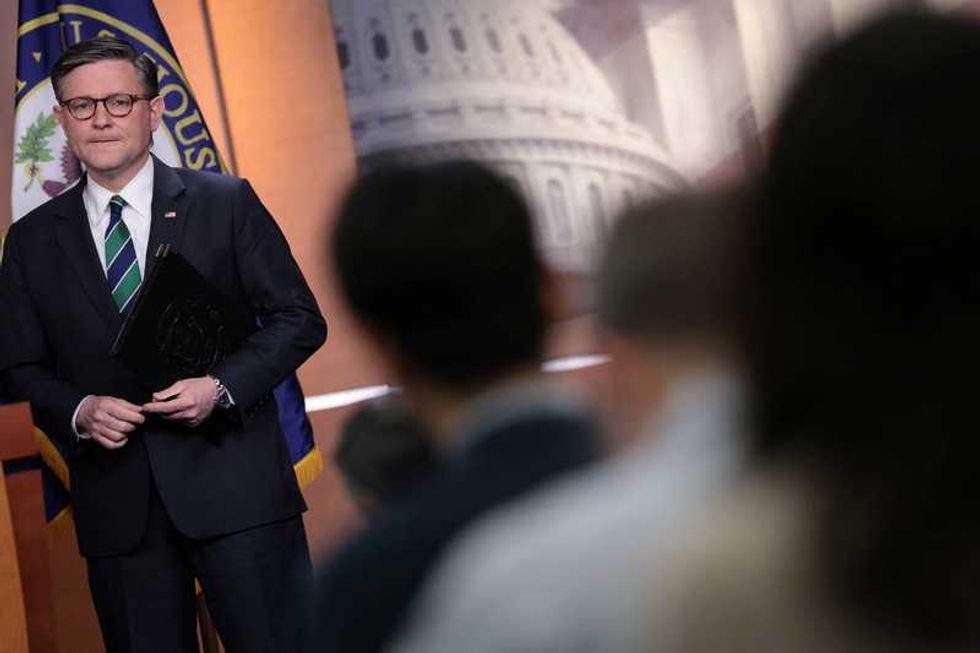 ‘Hollow canard’: Firestorm as Mike Johnson fails to name even one instance of voter fraud