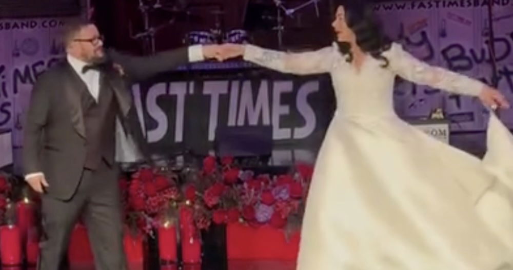 Chaz Bono marries his childhood friend of 40 years in “Hollywood glam” wedding