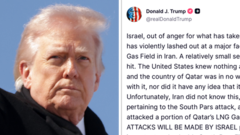 Are US and Israel aligned on Iran war? Deciphering Trump’s post after gas field attacks