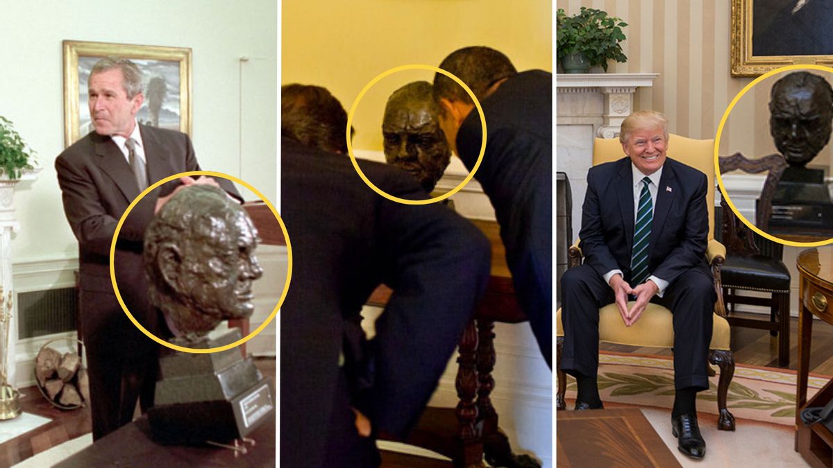 Did Obama send Churchill bust back to England after removing it from Oval Office, as Trump claimed?