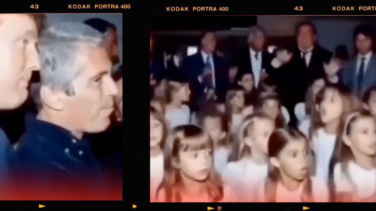 Video of Trump, Epstein with young girls at party isn’t real. Here’s the proof