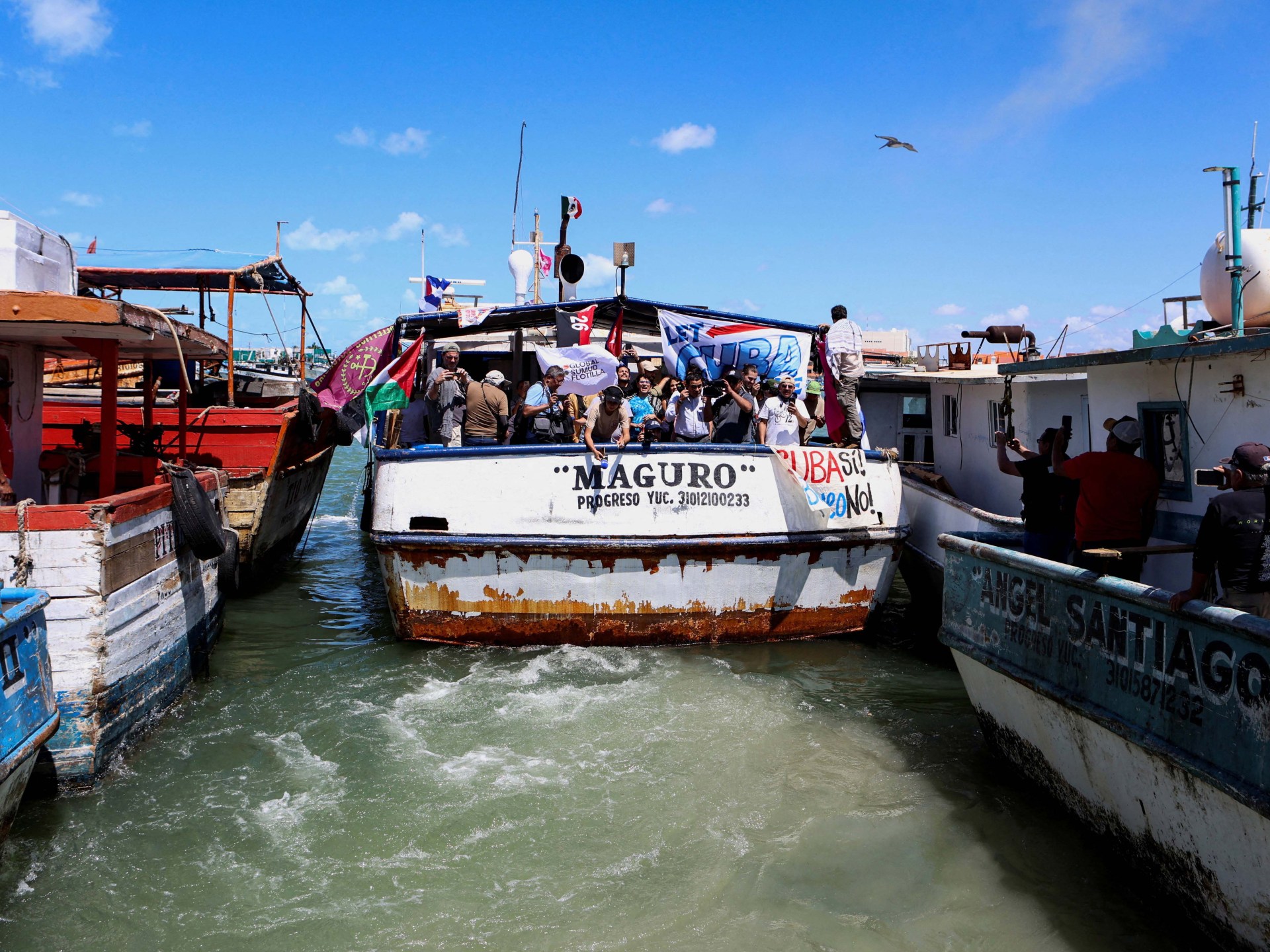 Aid flotilla for Cuba sets sail from Mexico