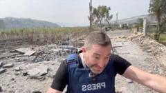 Israeli strike next to British journalist is not AI-generated