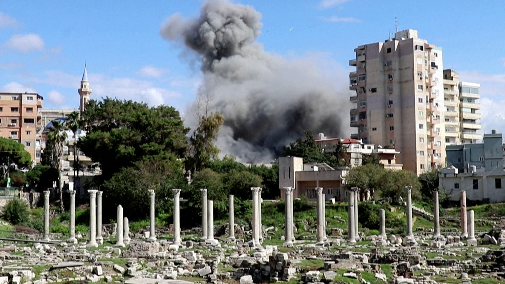 Israeli strike lands near Roman ruins in Lebanon