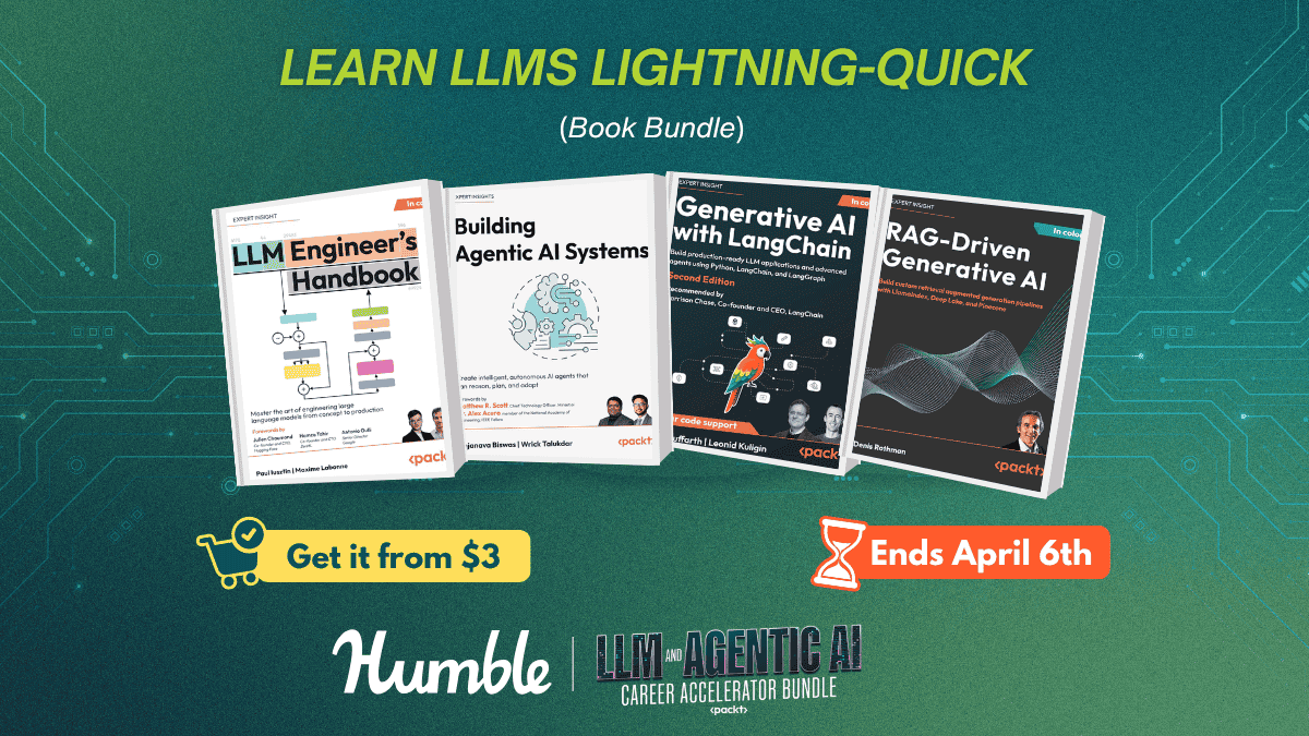 Want to Learn LLMs and Build AI Agents?Get 23 eBooks for Under $20