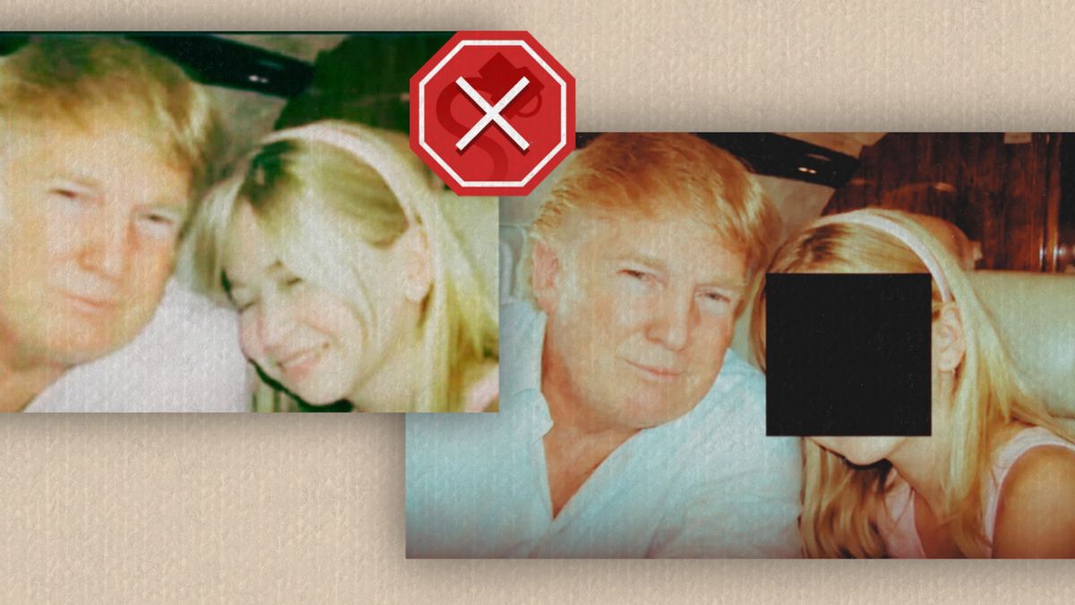 Posts claim image of Trump with young girl is real. There’s no proof