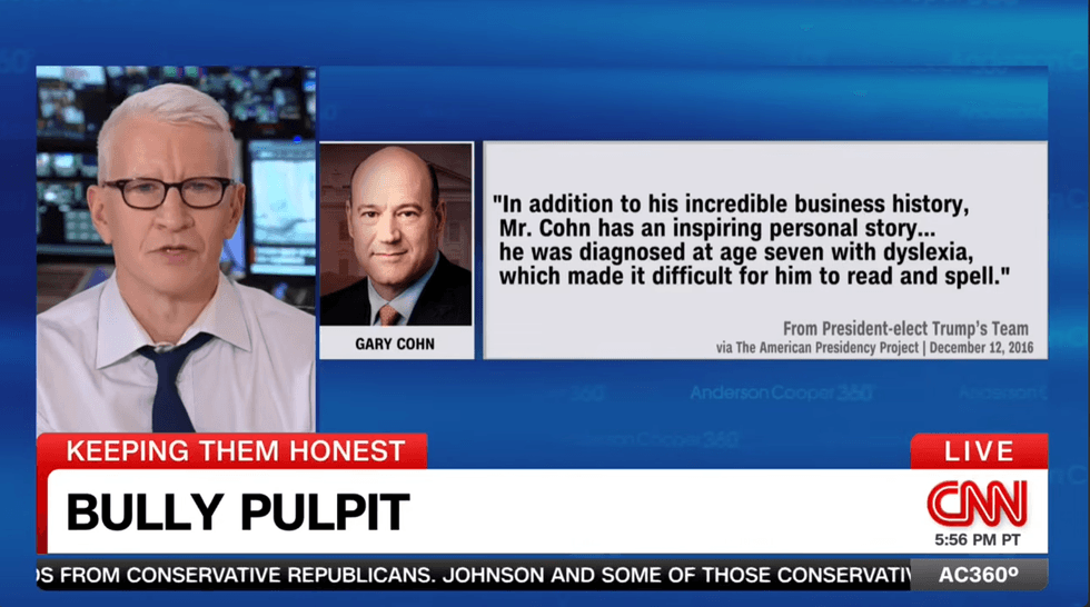 Anderson Cooper scorches Trump’s dyslexia mockery with supercut of president’s own fumbles