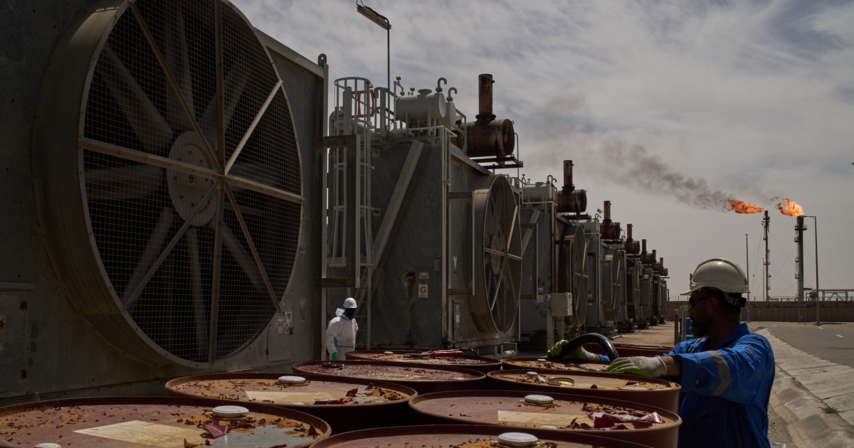 Oil rises above $116 a barrel as Iran accuses US of preparing invasion