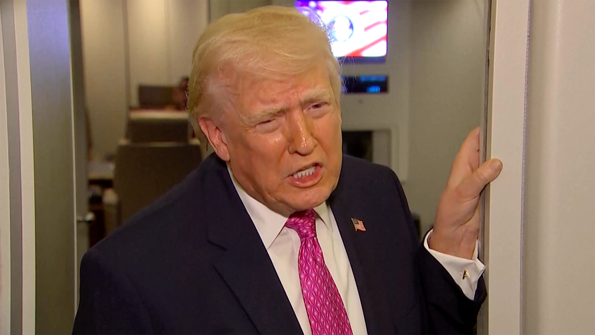 Trump says Iran’s ‘had regime change’ as he describes ‘boatloads of oil’