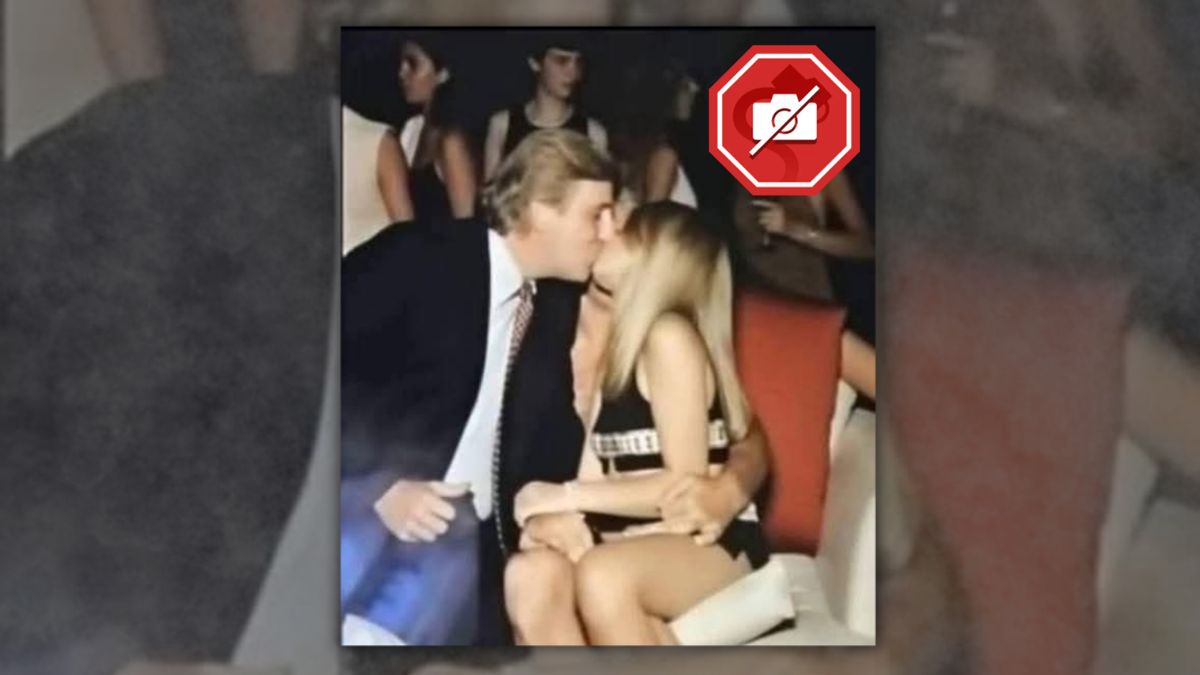Photo of Trump kissing young girl isn’t real. Here’s the proof