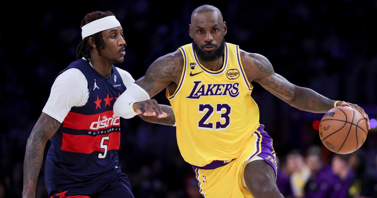 LeBron James records triple-double as Lakers dominate Wizards
